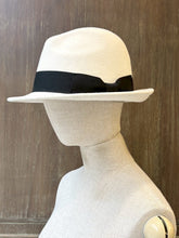 將圖片載入圖庫檢視器 MCDIVA法國緞帶紳士帽（奶油白）

