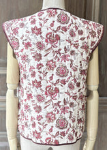 將圖片載入圖庫檢視器 G&amp;MMVIOLA日耳曼印花棉紗背心（酒紅）
