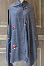 將圖片載入圖庫檢視器 CIC2440SKI滑雪刺繡羊毛圍巾（暗藍）
