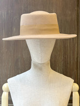 將圖片載入圖庫檢視器 MCLAURENT法國緞帶毛氈圓盤帽（駝）
