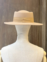 將圖片載入圖庫檢視器 MCLAURENT法國緞帶毛氈圓盤帽（駝）
