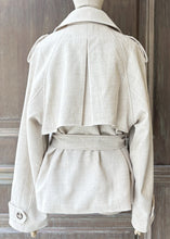 將圖片載入圖庫檢視器 G&amp;MVOGUE法式亞麻腰帶風衣（亞麻）
