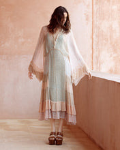 將圖片載入圖庫檢視器 MDLUBUD 百衲印花蛋糕裙襬長袖洋裝 | 秋香綠
