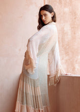 將圖片載入圖庫檢視器 MDLUBUD 百衲印花蛋糕裙襬長袖洋裝 | 秋香綠
