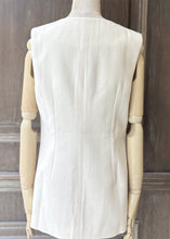 將圖片載入圖庫檢視器 G&amp;MVIC細條紋法式背心（白）
