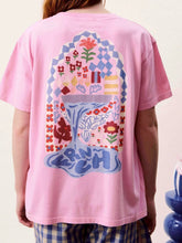 將圖片載入圖庫檢視器 FRNCHPOC26304彩繪童趣有機棉Tee（蜜糖粉）
