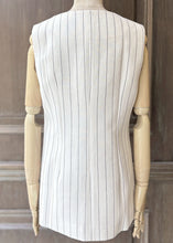將圖片載入圖庫檢視器 G&amp;MVIC細條紋法式背心（亞麻）
