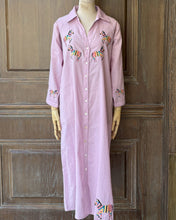 將圖片載入圖庫檢視器 LL188808斑馬刺繡襯衫洋裝（粉紫）
