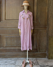 將圖片載入圖庫檢視器 LL188808斑馬刺繡襯衫洋裝（粉紫）
