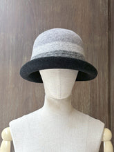 將圖片載入圖庫檢視器 MCEMILLY漸層法式低簷羊毛帽（黑灰）
