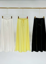 將圖片載入圖庫檢視器 MCMANDY 流暢線條棉麻魚尾長裙｜粉黃
