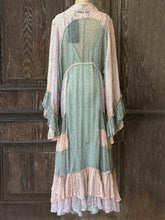 將圖片載入圖庫檢視器 MDLUBUD 百衲印花蛋糕裙襬長袖洋裝 | 秋香綠

