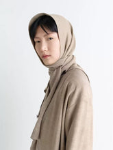 將圖片載入圖庫檢視器 MCZOE 毛料披肩針織 l 淺杏
